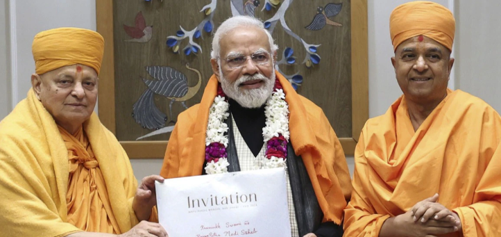 PM Modi Unveils Historic Inauguration of First Hindu Temple in Abu Dhabi