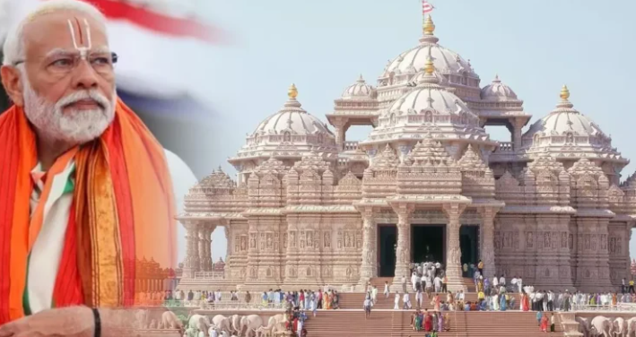 PM Modi Unveils Historic Inauguration of First Hindu Temple in Abu Dhabi