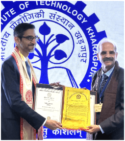 Dr. Sundar Pichai and Wife Anjali Pichai Receive Top Honors from IIT Kharagpur