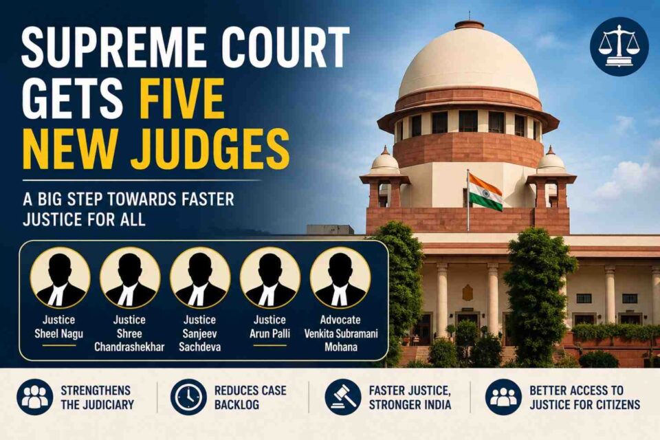 Supreme Court Gets Five New Judges